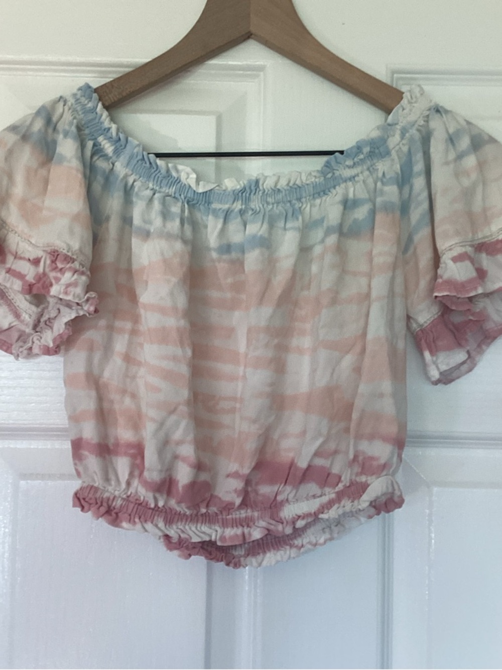 Pastel Tie-Dye Crop Top